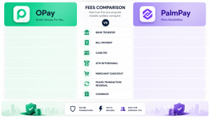 OPay vs PalmPay fees and charges comparison in Nigeria