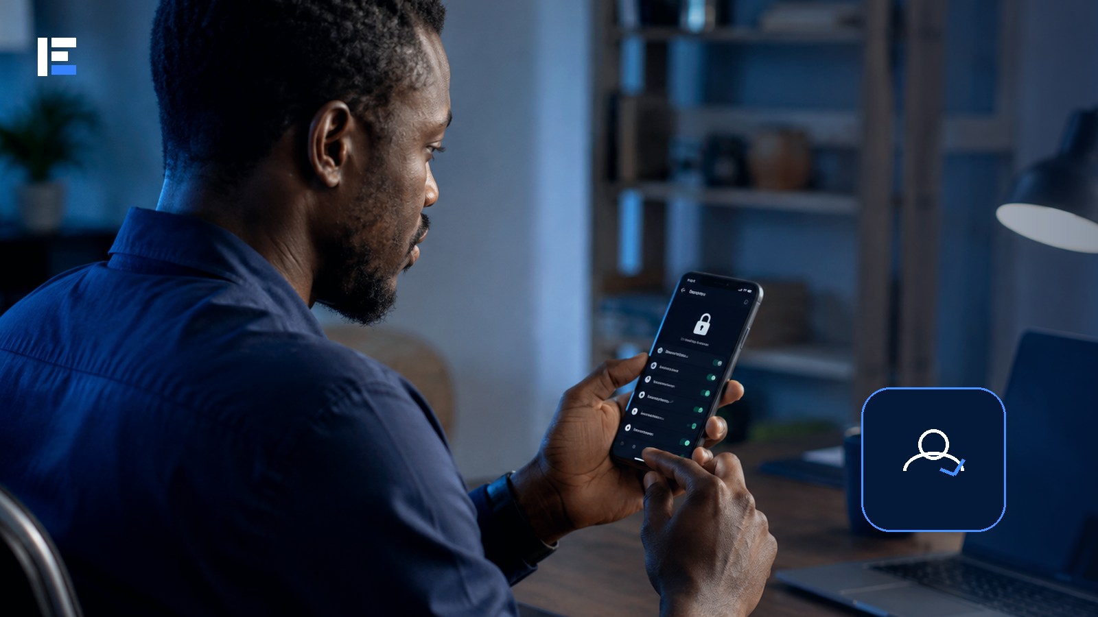 A Nigerian phone user checking whether a social-media support account is genuine