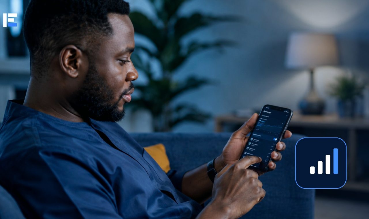 A Nigerian Android user checking mobile data usage on a phone