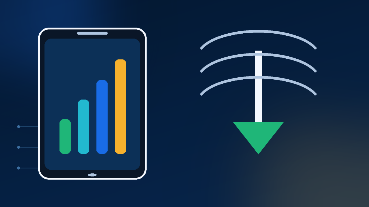 Android phone displaying mobile data usage controls