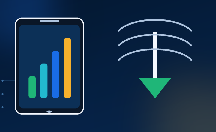 Android phone displaying mobile data usage controls