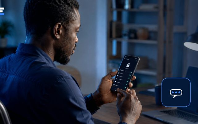 A Nigerian phone user reviewing privacy and account security settings